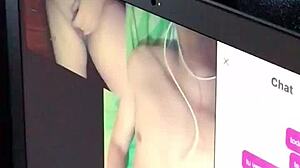 Ella shows her big tits and ass