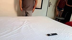 candyboom convinces friend with pussy for full filling