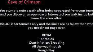 crimson x lost girl joi with anal assfucking bdsm blowbang bukkake creampie