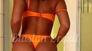 novinha estagiária japonesa feeling excited trying lingerie and riding bareback cock in pov sextape with lina nakamura and john coffee