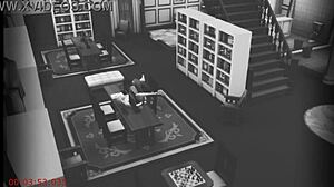 Wife Sneaks Away To Fuck Stranger Under Library Security Cam