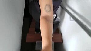 Wow, my stepsister moves so deliciously after i discovered her in hardcore action!