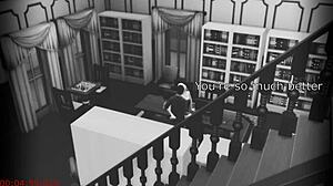 Wife Sneaks Away To Fuck Stranger Under Library Security Cam
