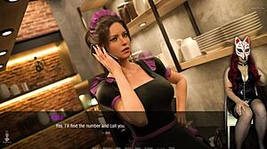 Kate 27 Strips in Leather Stockings Outdoors