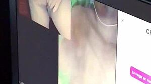 Ella shows her big tits and ass