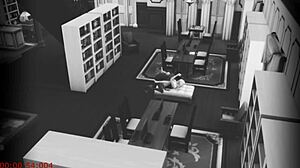 Wife Sneaks Away To Fuck Stranger Under Library Security Cam