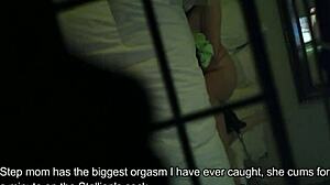 step mom enjoys private time alone