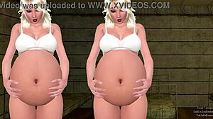 Triplet Sisters Experience Belly Inflation
