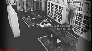 Wife Sneaks Away To Fuck Stranger Under Library Security Cam