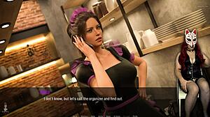 Kate 27 Strips in Leather Stockings Outdoors