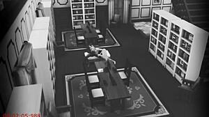 Wife Sneaks Away To Fuck Stranger Under Library Security Cam