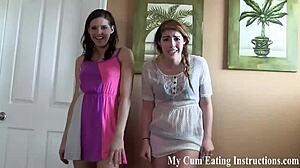 I jerk off twice and eat both loads in this domination instruction
