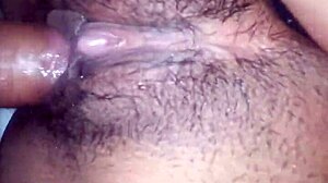 Latina enjoys intense sex with thong aside and dress on