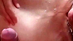 Vecina likes hard cock to suck and get milk on tits