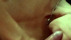 Vecina likes hard cock to suck and get milk on tits