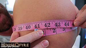 Kelsey Kane showcases big oiled butts