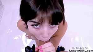 Fresh Faced Model Seduced by Producer on Sofa