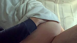 Married Woman, 38, With Slender Figure Enjoys Early Morning Car Sex On Holiday