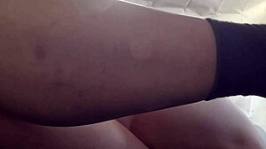 Married Woman, 38, With Slender Figure Enjoys Early Morning Car Sex On Holiday