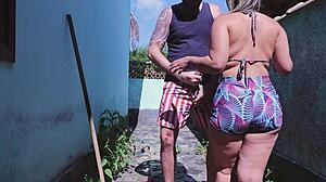 My horny neighbor just filled my ass with cum