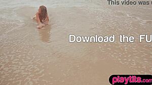 Petite Australian Milf Displays Round Tits and Sandy Bubble Butt