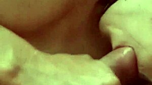 Vecina likes hard cock to suck and get milk on tits