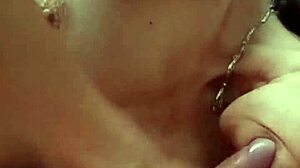 Vecina likes hard cock to suck and get milk on tits