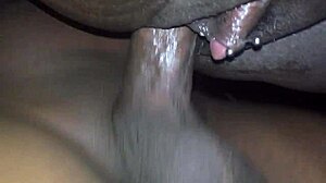 Thick cum drips from her pussy
