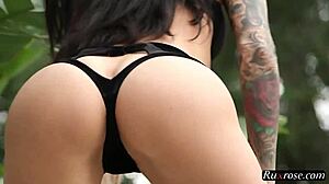 Brandy aniston deepthroats big tits in hd!