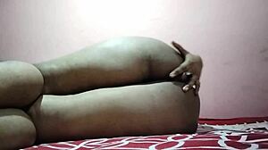 hot beautiful girl masturbates while watching sexy video on mobile