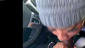 ebony snowboarder gives blowjob