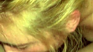 Blonde Teen Deepthroats Cock in Public Woods, Choking and Gagging with Wet Spitting