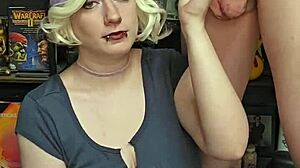 He unloaded hot cum on my long saggy 38f tits