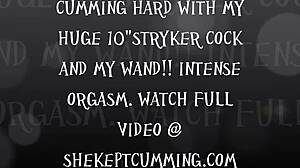 Check out this stryker bullet wand teaser with close up pussy 😍