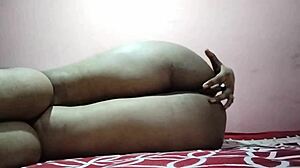 hot beautiful girl masturbates while watching sexy video on mobile