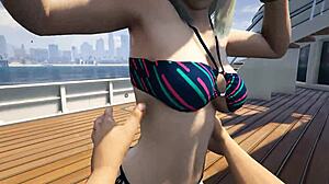 Gta 5 Cutie Bikini Babe Gets Fucked On Yacht