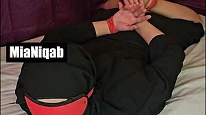 Mia niqab compilation 9 features ass worshiping, blowjob, and rough riding in lingerie.