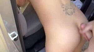 Busty petite 18+ real hooker cumshot compilation on the street.