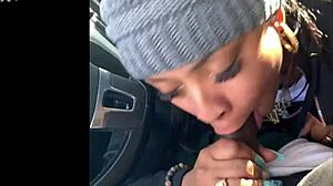 ebony snowboarder gives blowjob