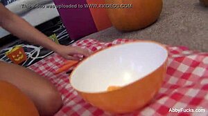 Abigail Mac's Halloween Solo Masturbation with Big Tits and Pussy Play