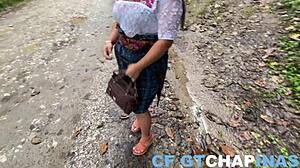 mujer de guatemala es enga�ada en chimaltenango y logre follarla se me subio y no la aguante p 1