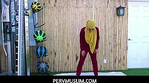 The fitness trainer seduces his exotic arabic client.