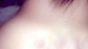 Watch this hot amateur girl sit on my dick and ride it hard.