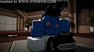 demon girl rides monster cock for cum