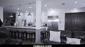 Siblings Val Steele and Eddie Dean have threesome with handsome stepbrother