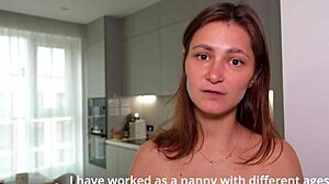 Busty babysitter craves sex, cumming repeatedly with big boobs 😍