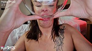 Joana's Intense Rough Anal With Pee Drinking, Rimming, Slapping, And Cum!