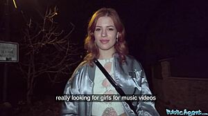 Public Agent Ginger Haired Babe Squirts All Over My Cock