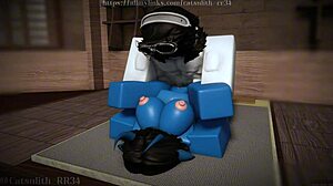 demon girl rides monster cock for cum