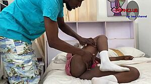 i caught my student masturbating in the bedroom, her big ass on display